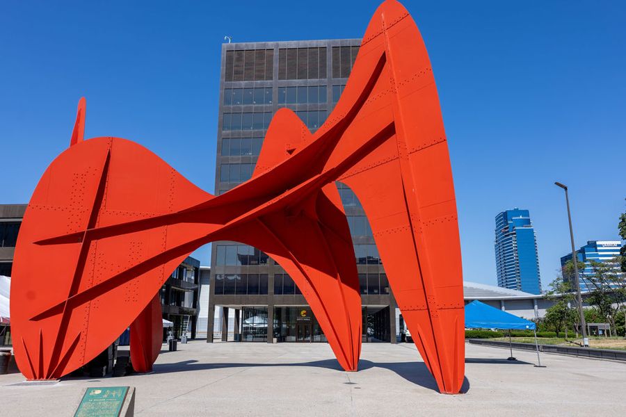 La Grande Vitesse sculpture in downtown Grand Rapids