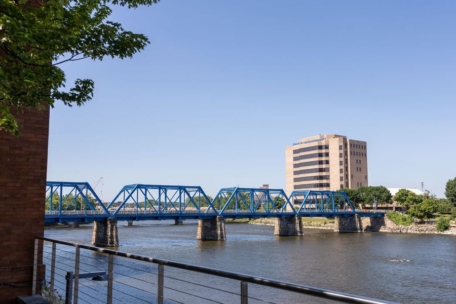 The Blue Bridge over the Grand River